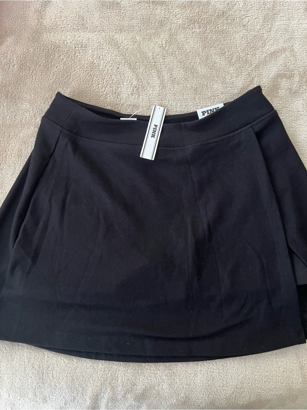 PINK Victoria's Secret Black Tennis Skort